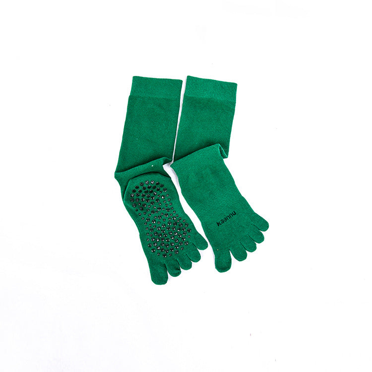 Mid Calf Grip Toe Socks