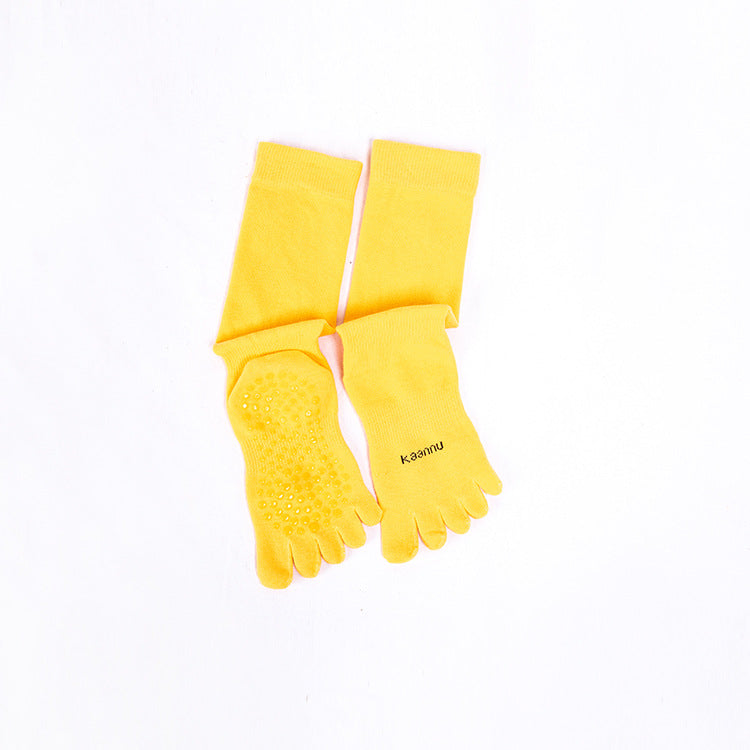 Mid Calf Grip Toe Socks