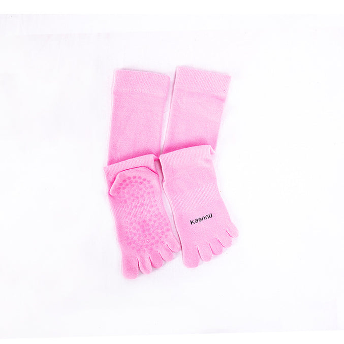 Mid Calf Grip Toe Socks