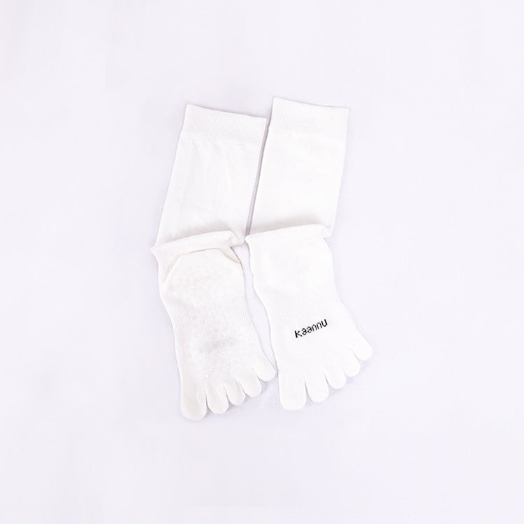Mid Calf Grip Toe Socks