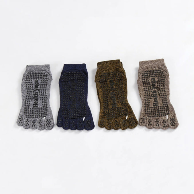 Men’s Non Slip Grip Toe Socks 4 Pack