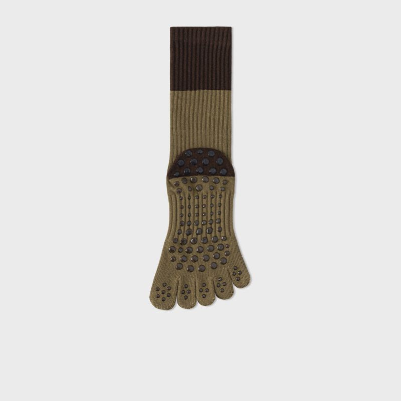 Color Block Long Grip Socks 3 pack