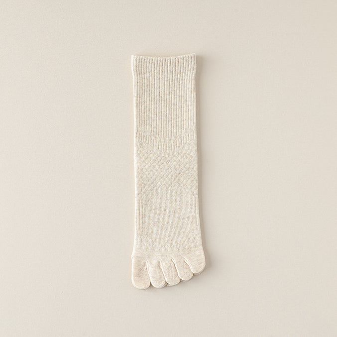 Antibacterial women’s five toe socks