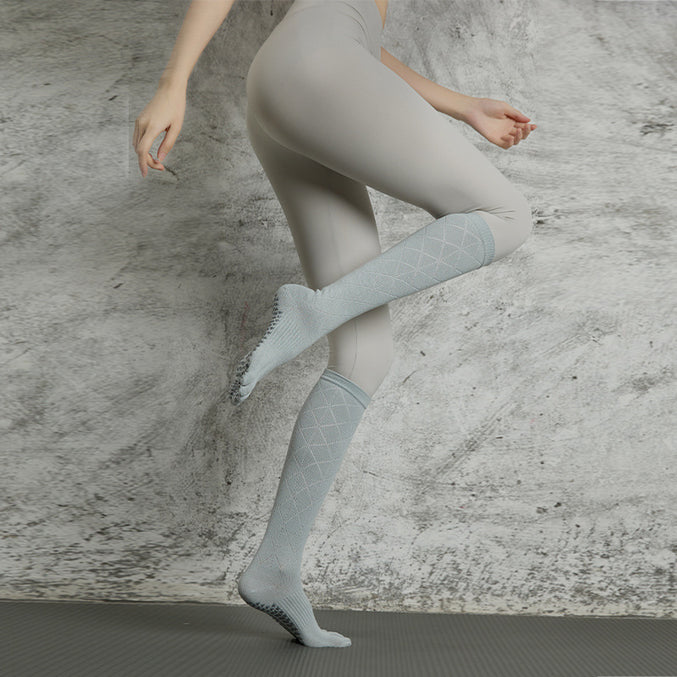 Long Calf Non Slip Yoga Socks 3 Pack