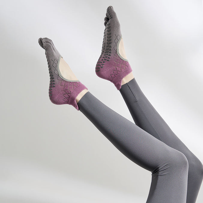 Gradient Open Back Grip Socks 3 pack