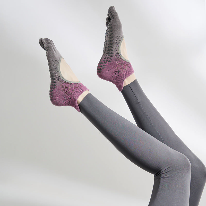 Gradient Open Back Grip Socks 3 pack