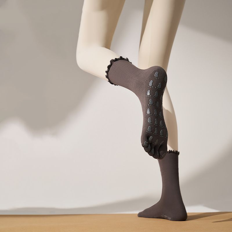 Lace Trim Medium Grip Socks