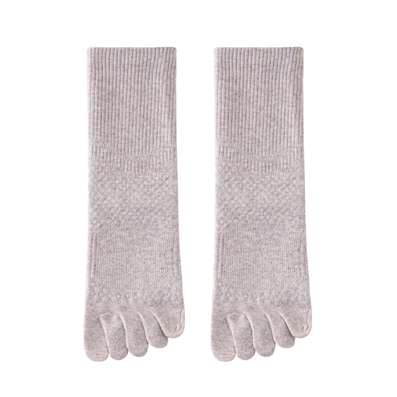 Antibacterial women’s five toe socks