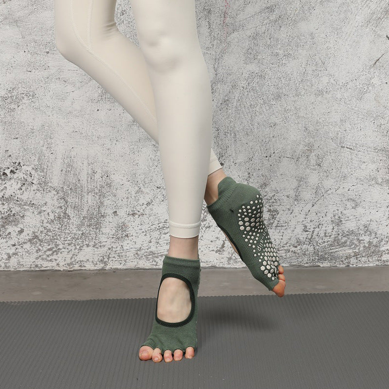 Open Toe Non Slip Grip Toe Socks set