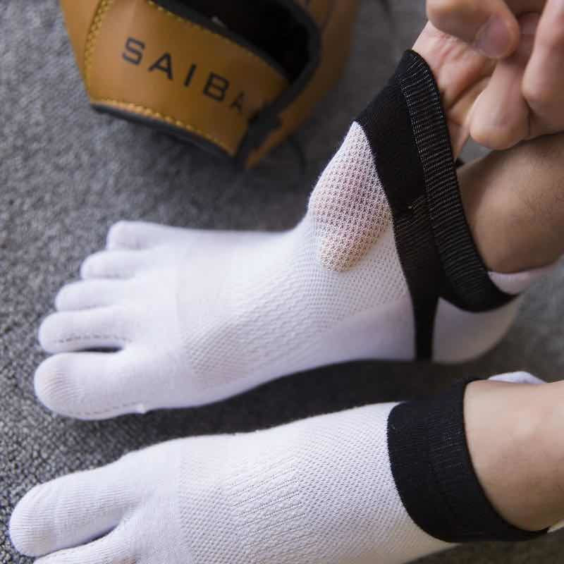 Men’s Low Cut Mesh Toe Socks