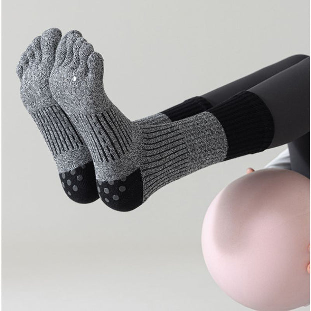 Color Block Long Grip Socks 3 pack