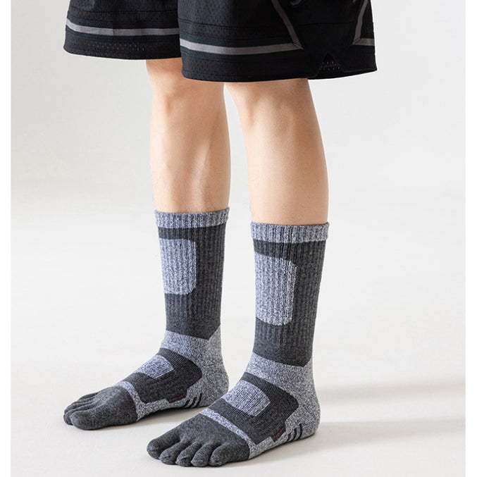 Men’s Towel Sole Toe Socks 3 Pack