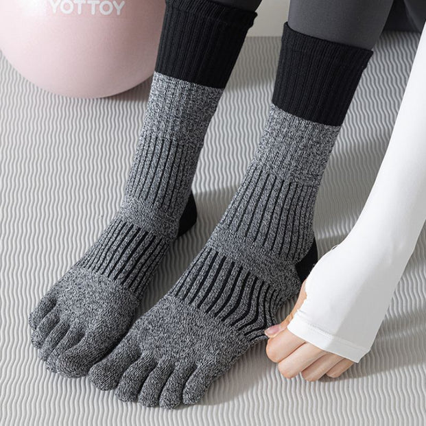 Color Block Long Grip Socks 3 pack