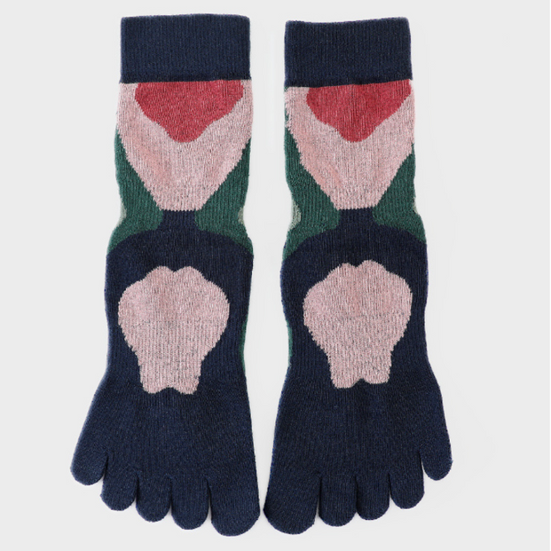 Color Block Medium Grip Socks