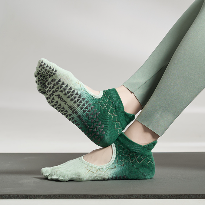 Gradient Open Back Grip Socks 3 pack