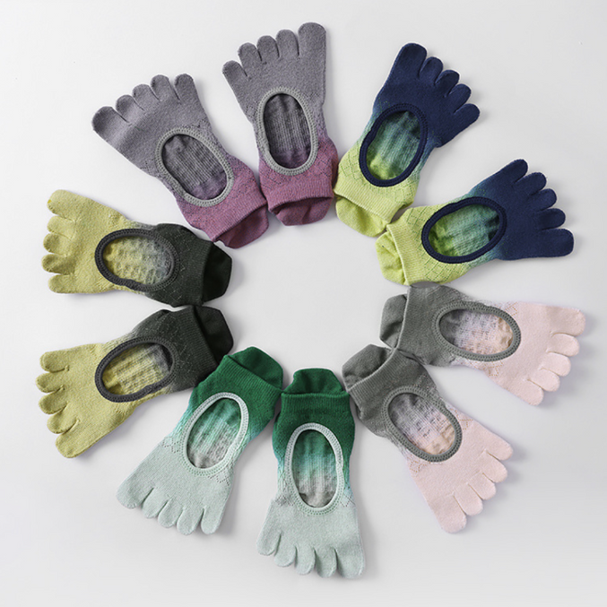 Gradient Open Back Grip Socks 3 pack