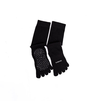 Mid Calf Grip Toe Socks