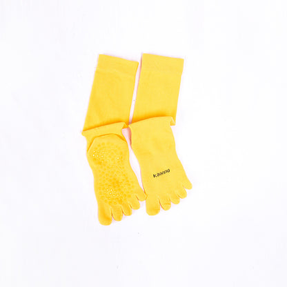 Mid Calf Grip Toe Socks