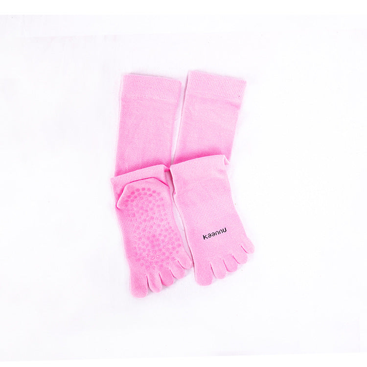 Mid Calf Grip Toe Socks