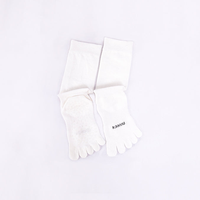 Mid Calf Grip Toe Socks