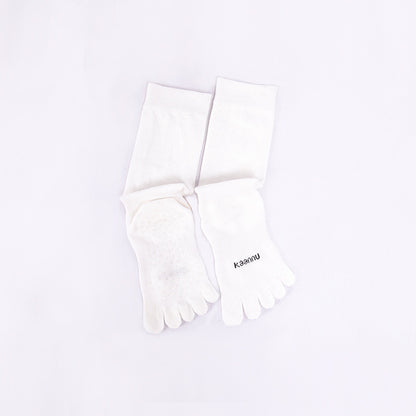 Mid Calf Grip Toe Socks
