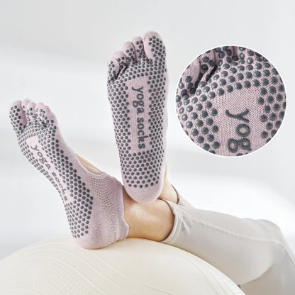 Non Slip Full Toe Open Back Grip Socks