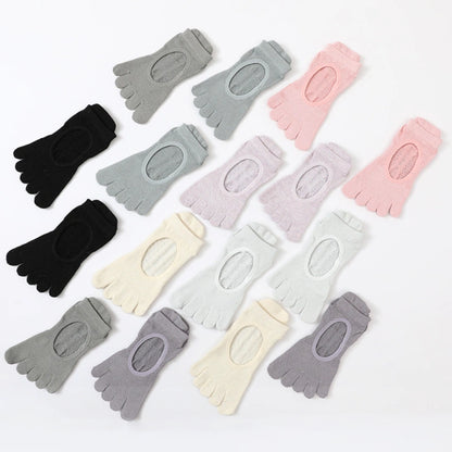 Non Slip Full Toe Open Back Grip Socks