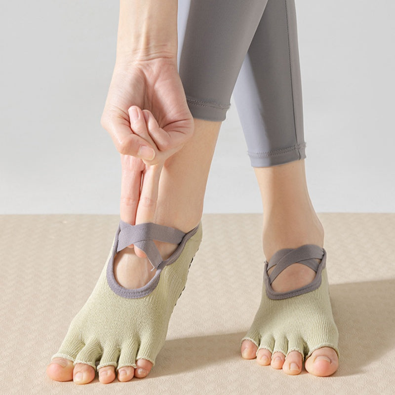 Open Toe Strap Grip Socks