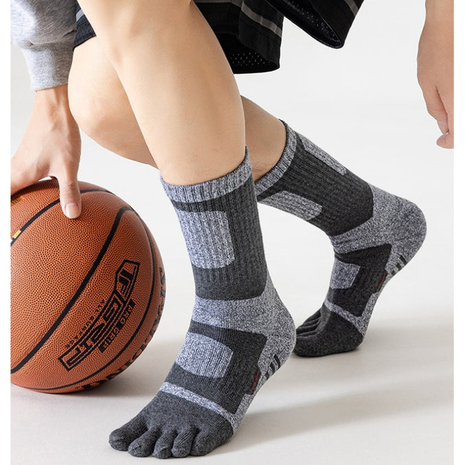 Men’s Towel Sole Toe Socks 3 Pack