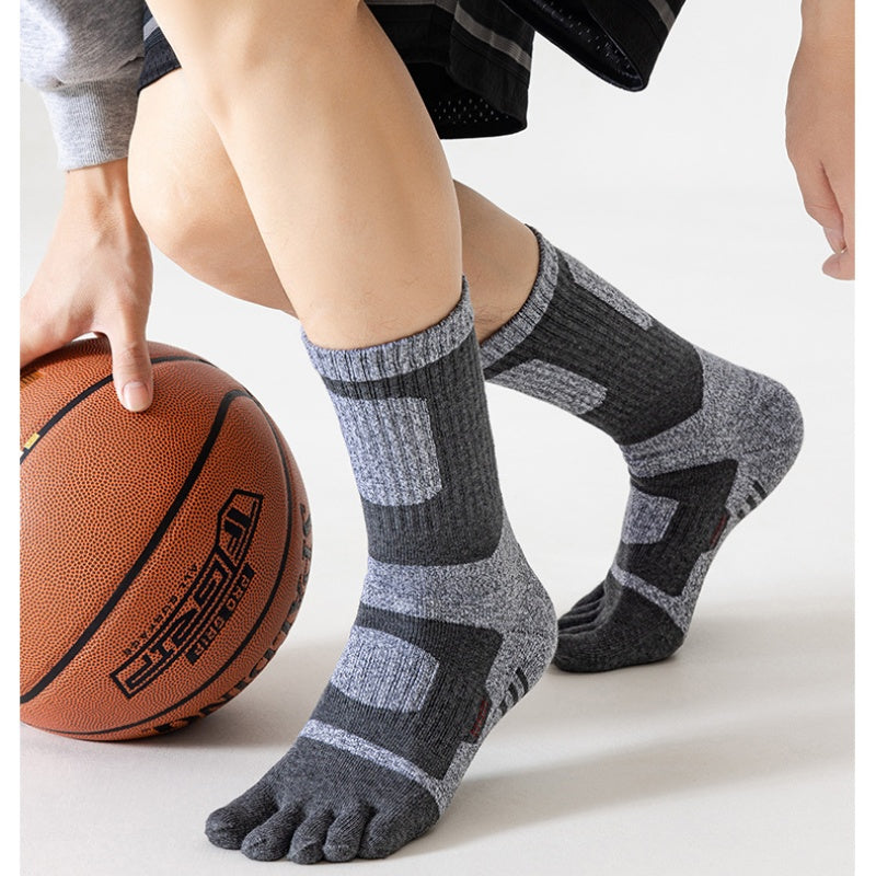 Men’s Towel Sole Toe Socks 3 Pack