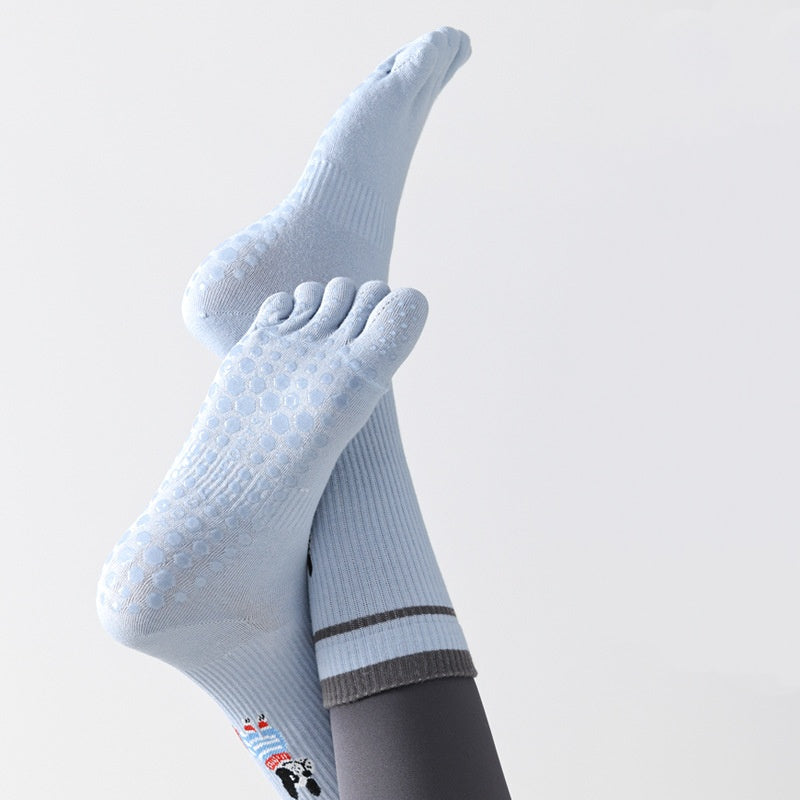 Women’s Yoga Grip Toe Socks 4 Pack