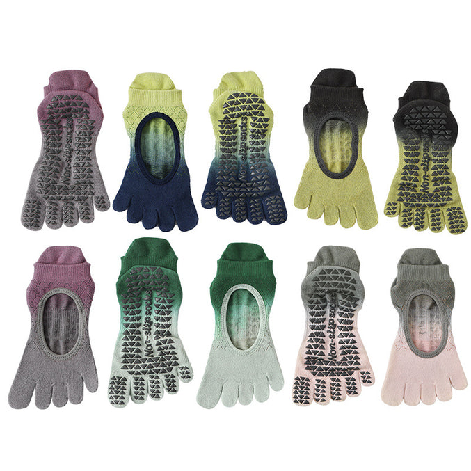 Gradient Open Back Grip Socks