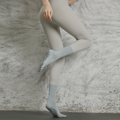 Solid Color Full Toe Non Slip Grip Socks