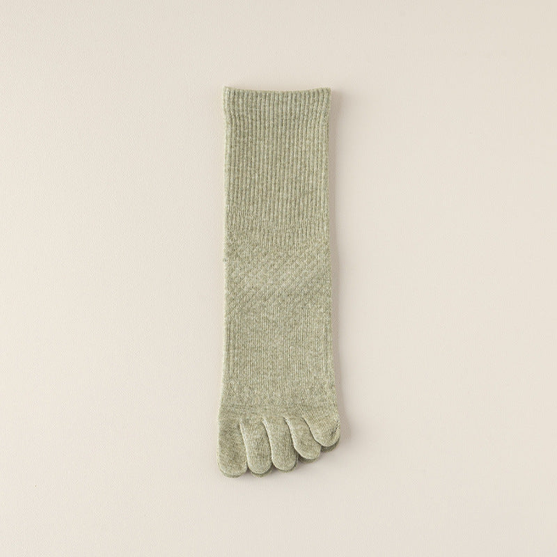 Antibacterial women’s five toe socks
