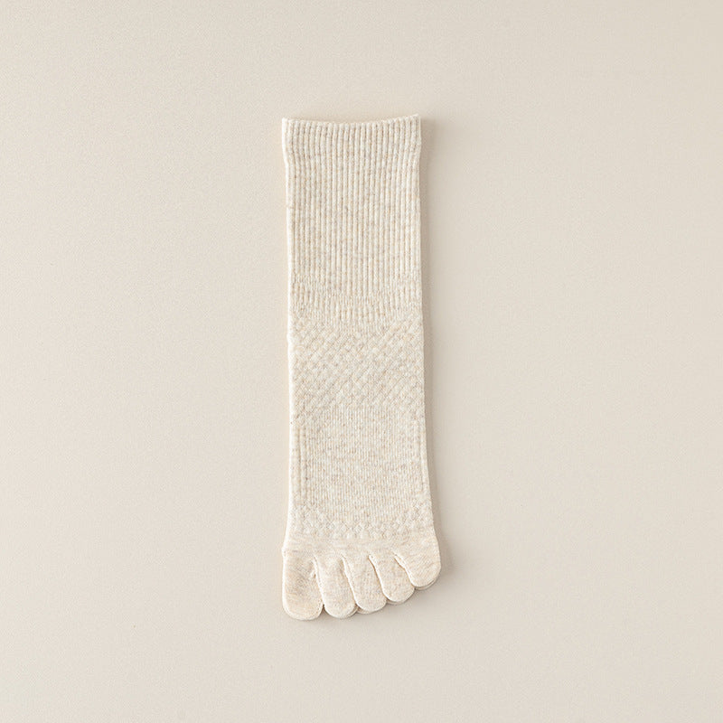 Antibacterial women’s five toe socks