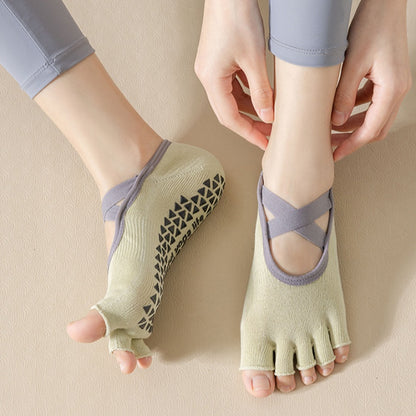 Open Toe Strap Grip Socks
