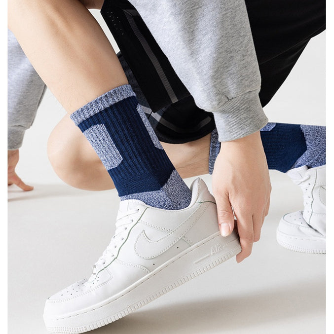 Men’s Towel Sole Toe Socks 3 Pack