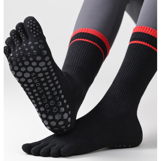 Women’s Yoga Grip Toe Socks 4 Pack