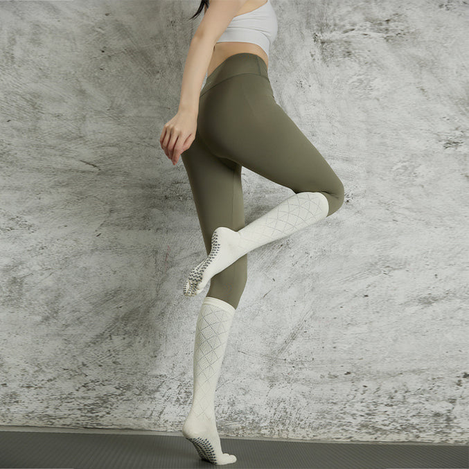 Long Calf Non Slip Yoga Socks 3 Pack