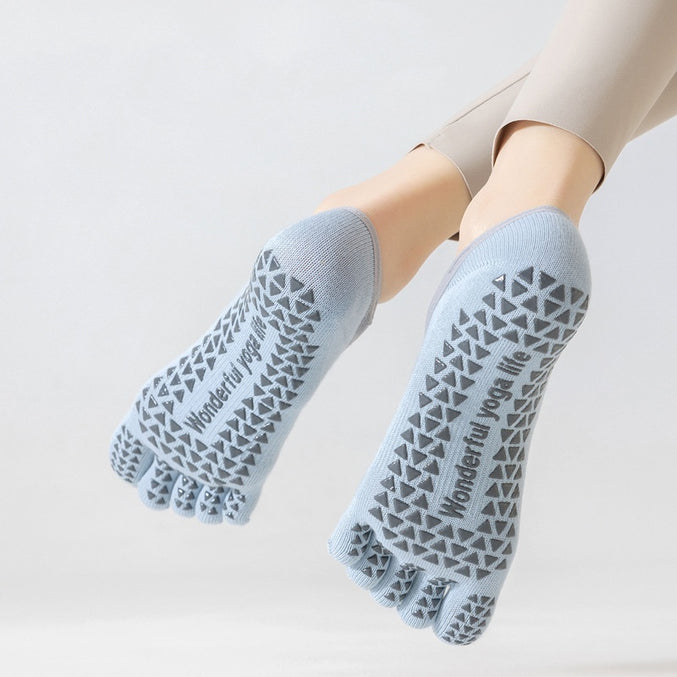 Cross Strap Grip Toe Socks