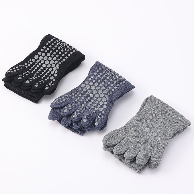 Ribbed Men’s Yoga Grip Socks