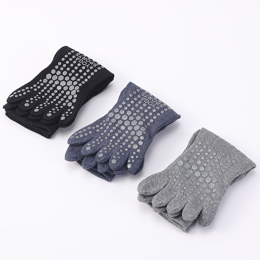 Ribbed Men’s Yoga Grip Socks
