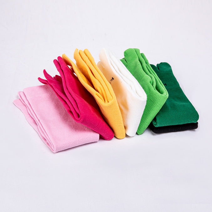 Mid Calf Grip Toe Socks