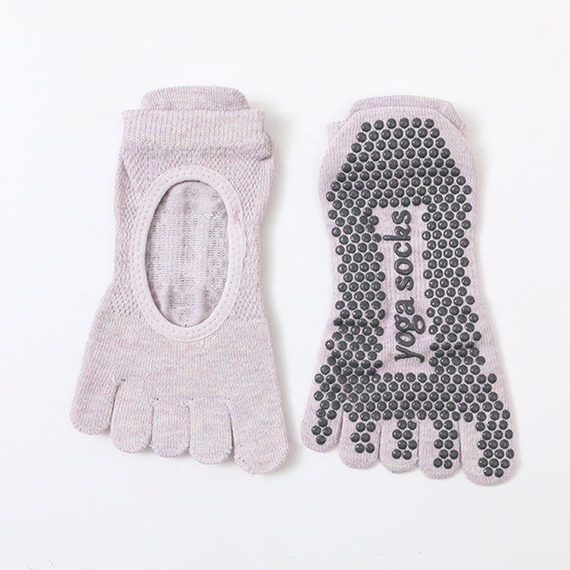 Non Slip Full Toe Open Back Grip Socks 3 pack