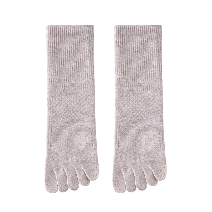 Antibacterial women’s five toe socks