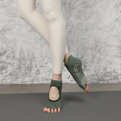 Open Toe Non Slip Grip Toe Socks