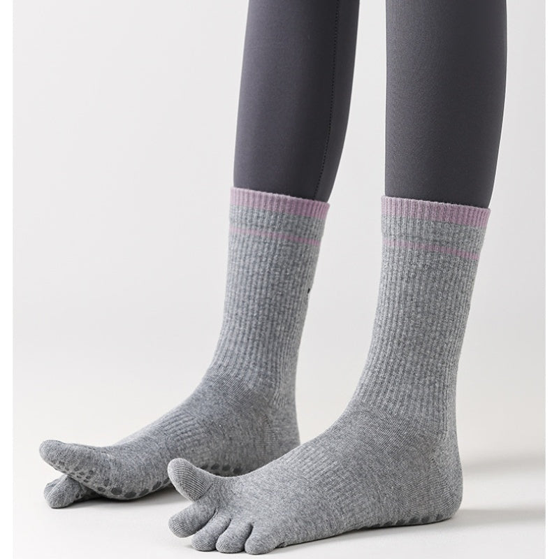 Women’s Yoga Grip Toe Socks 4 Pack