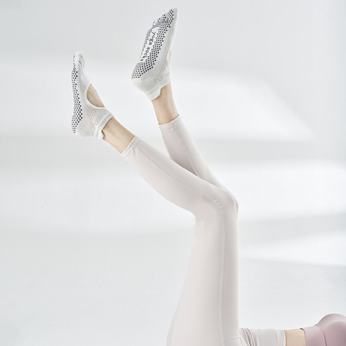 Non Slip Full Toe Open Back Grip Socks 3 pack