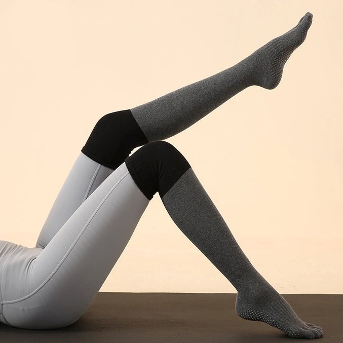 Over Knee Non Slip Grip Toe Socks