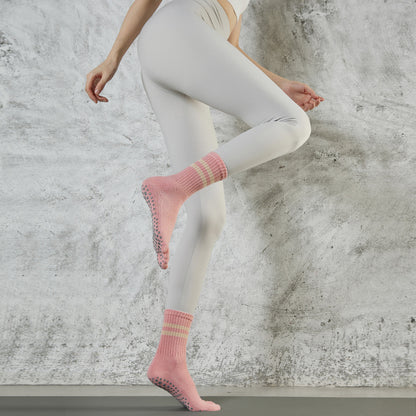 Mid Calf Striped Toe Socks set